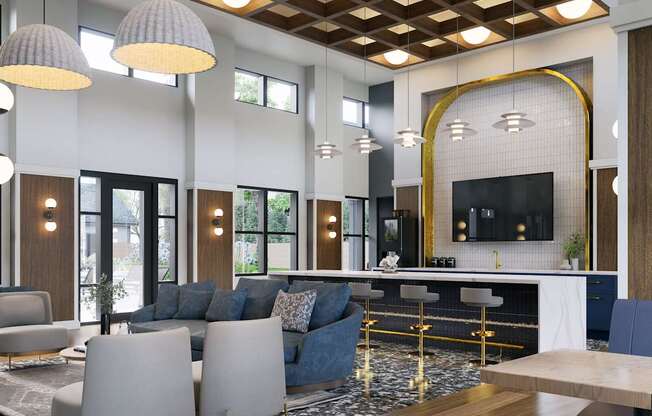 Clubhouse With Kitchen at The Liliana Apartment Homes, Pooler, GA
