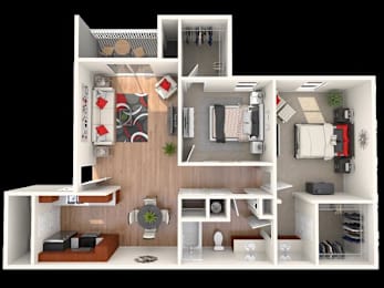 2 beds, 1 bath, 913 sqft, $1,482
