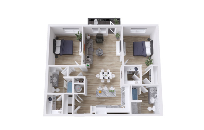 2 beds, 2 baths, 1,248 sqft, $2,065