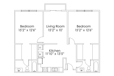 2 beds, 2 baths, 1,026 sqft, $1,330