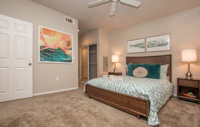 Well Appointed Bedroom at The Passage Apartments by Picerne, Henderson, Nevada