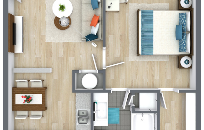 1 bed, 1 bath, 520 sqft, $1,175