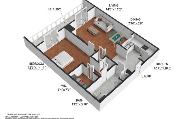 1 bed, 1 bath, $3,200