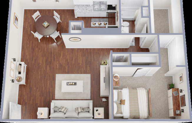 1 bed, 1 bath, 656 sqft, $1,285