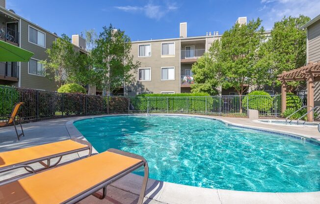 California Place View of Pool from Chairs