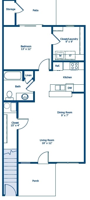 a blueprint of a floor plan of a house