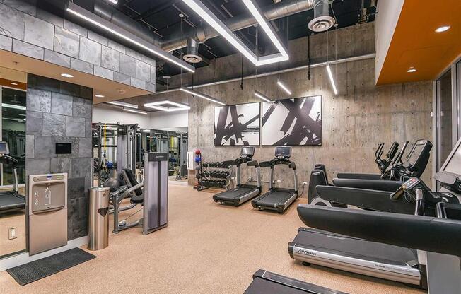 Fitness Center at F11 Luxury Apartments in San Diego, CA