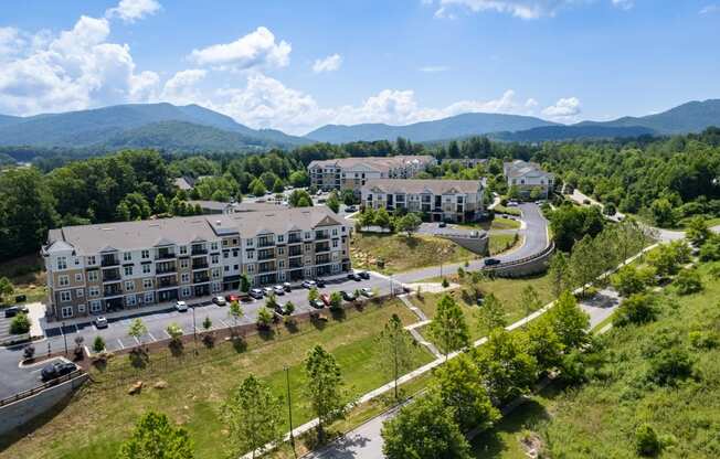 an aerial view of the property