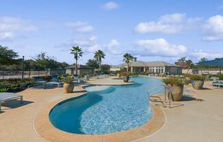 resort inspired swimming pool at Park at Magnolia apartments