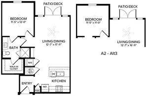 1 bed, 1 bath, 737 sqft, $1,557