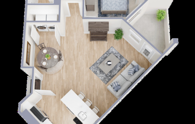 1 bed, 1 bath, 808 sqft, $1,696, Unit 534