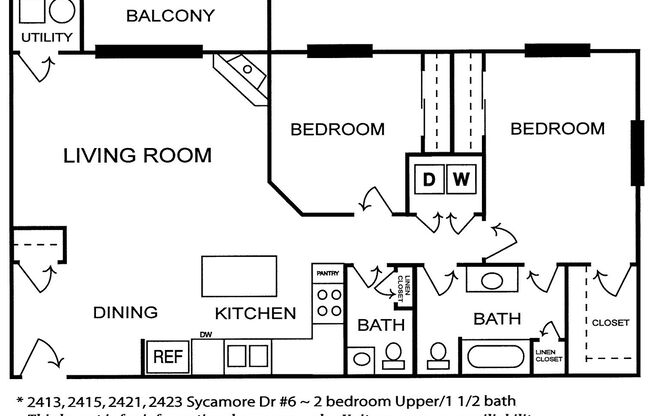 2 beds, 1.5 baths, 1,225 sqft, $1,415