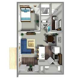 1 bed, 1 bath, 682 sqft, $1,409