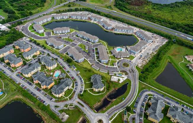 Aerial of Academy Park Apartments