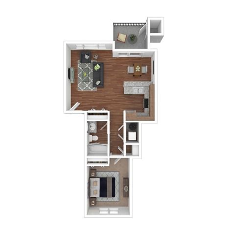 1 bed, 1 bath, 778 sqft, $1,595