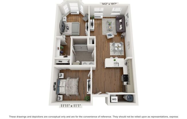 2 beds, 1 bath, 914 sqft, $2,695, Unit 3113