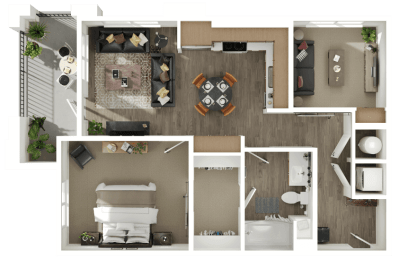 1 bed, 1 bath, 803 sqft, $1,825