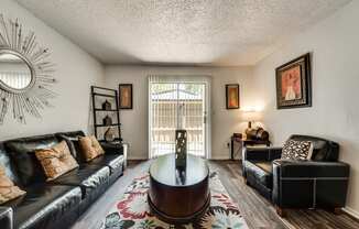 the living room of our two bedroom apartment atrium at our apartments