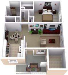 1 bed, 1 bath, 675 sqft, $1,250
