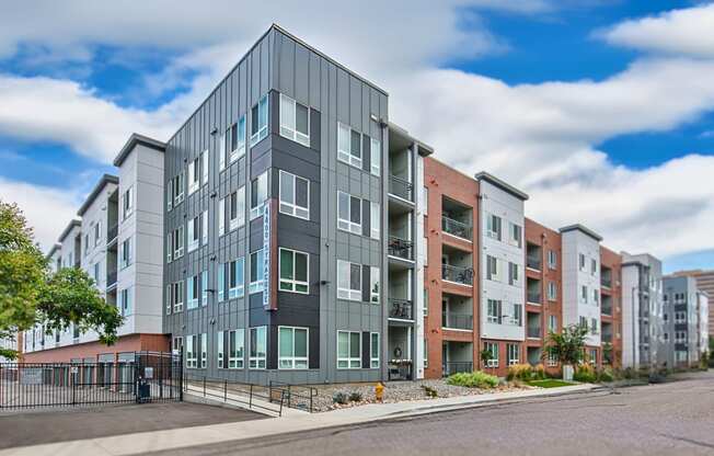 a new apartment building on a city street