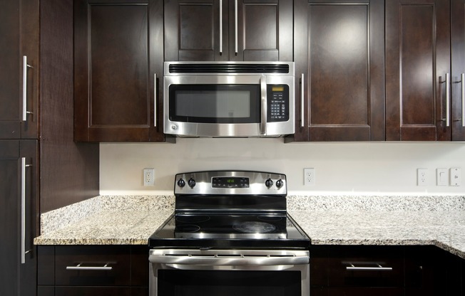 View of Kitchen at The Marq Highland Park