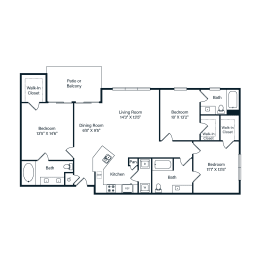 3 beds, 3 baths, 1,451 sqft, $2,272