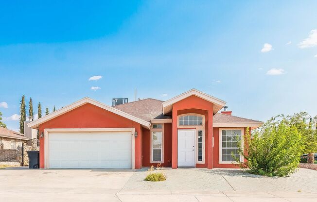 Stunning 4 bedroom, 2 bath home in Horizon City,  TX! $29 application Fee, No Admin Fee!