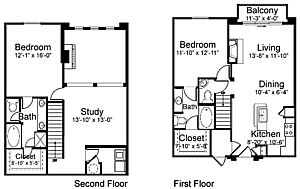 2 beds, 2.5 baths, 1,572 sqft, $2,594