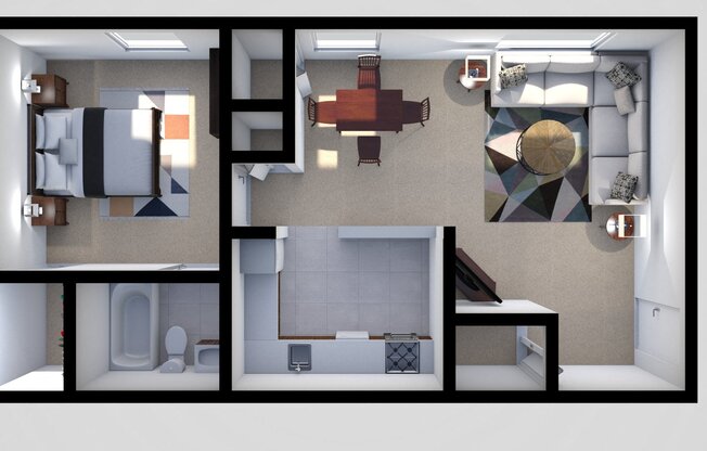 1 bed, 1 bath, $1,182