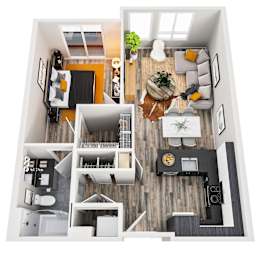 1 bed, 1 bath, 743 sqft, $2,075