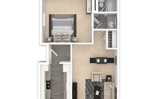 Windmill Place Apartments - Windmill 1x1 - 1 bed - 1 bath - 652 sf