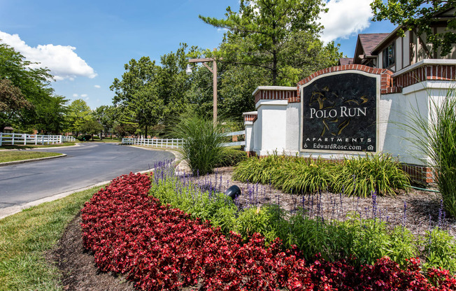 Community Enterance at Polo Run Apartments in Greenwood