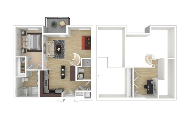 1 bed, 2 baths, 1,175 sqft, $2,980