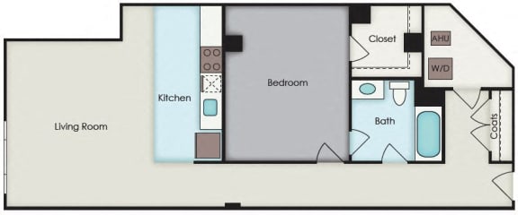 1 bed, 1 bath, 867 sqft, $1,397