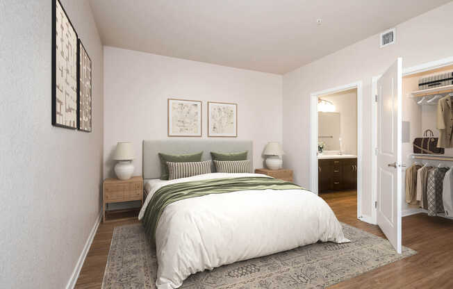 Bedroom with Hard Surface Flooring