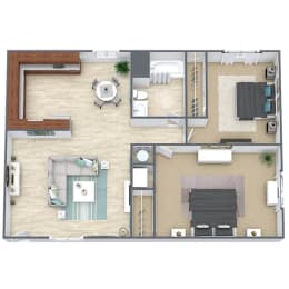 2 beds, 1 bath, 900 sqft, $2,319