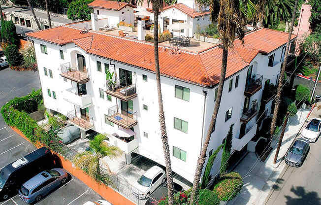 Aerial drone image of Bonita terrace taken from Franklin side.