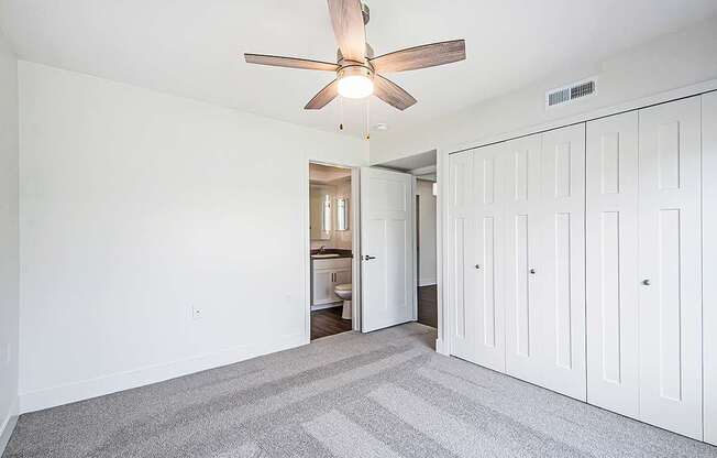 Second Bedroom with an Ensuite at The Crossings Apartments, Grand Rapids, Michigan