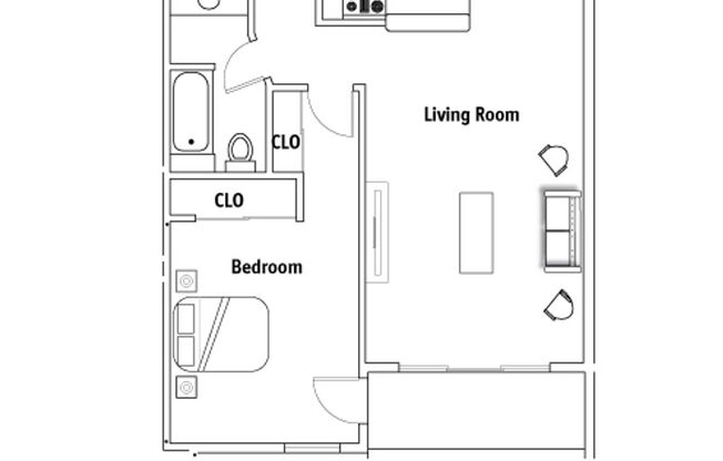 1 bed, 1 bath, 780 sqft, $2,195, Unit 205