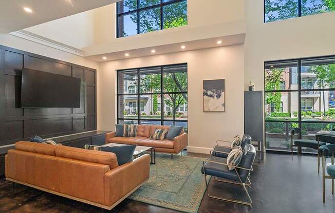 Apartments near Cool Springs Galleria - Dwell at McEwen TV lounge