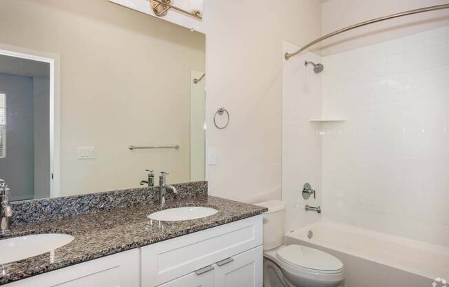 double vanity sink in bathroom at Brownstones at Palisade Park Townhomes, Broomfield, CO