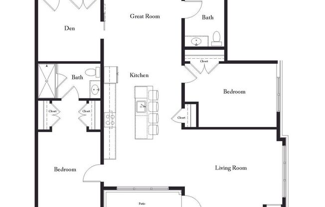 2 beds, 2 baths, 1,204 sqft, $2,709, Unit 112