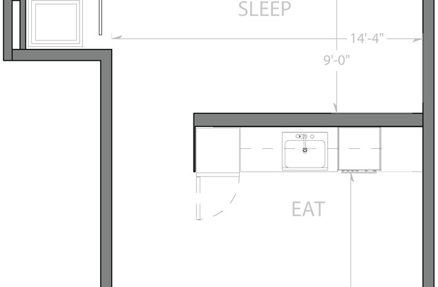 Studio, 1 bath, 601 sqft, $3,430, Unit 707