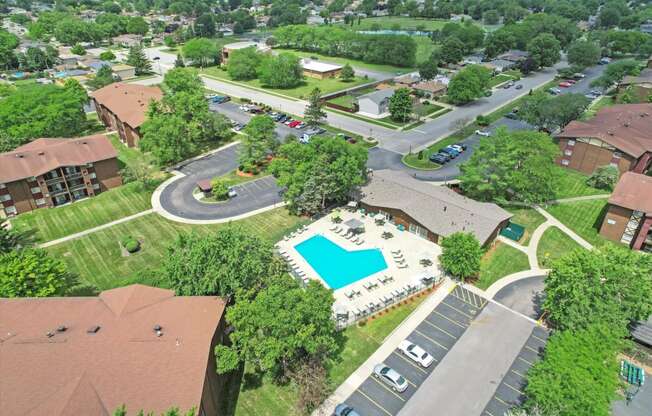 a view of the pool at heritage park apartments or nearby