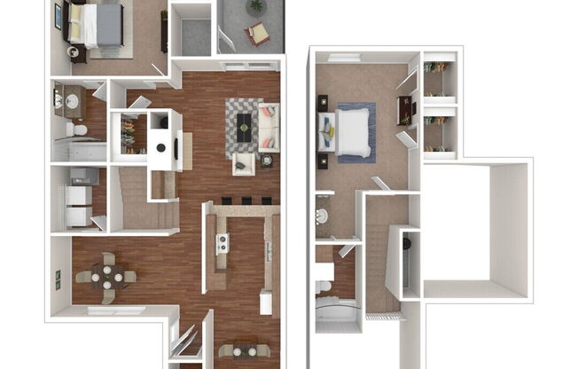 2 beds, 2 baths, 1,318 sqft, $1,750