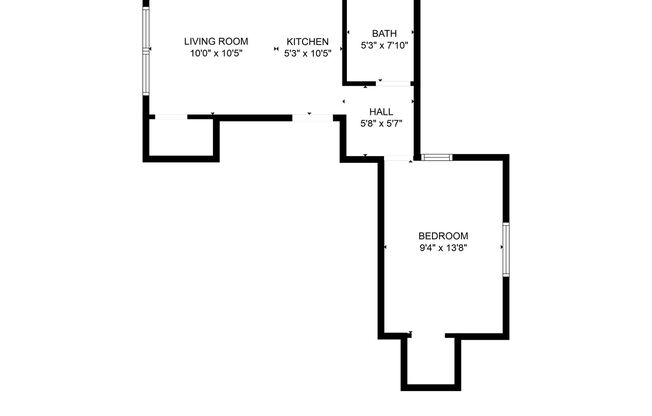 1 bed, 1 bath, 463 sqft, $899, Unit 3