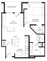 1 bed, 1 bath, 773 sqft, $1,805