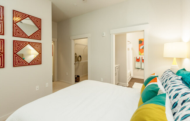 Bedroom interior at Proximity Apartments, South Carolina