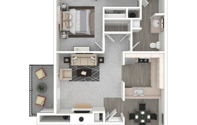 1 bed, 1 bath, 750 sqft, $1,610