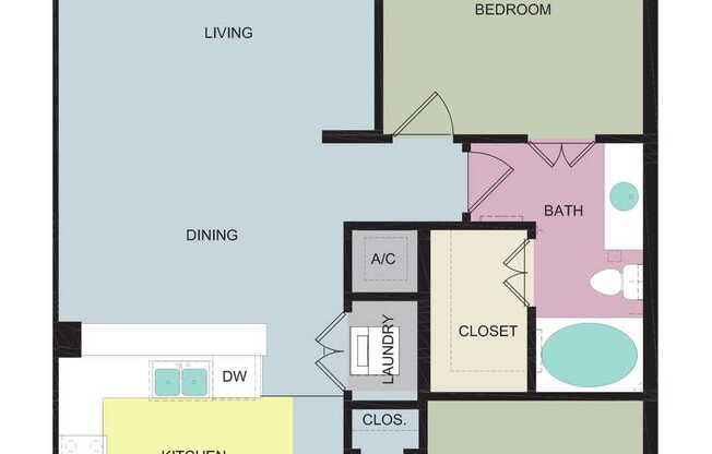 1 bed, 1 bath, 950 sqft, $3,665